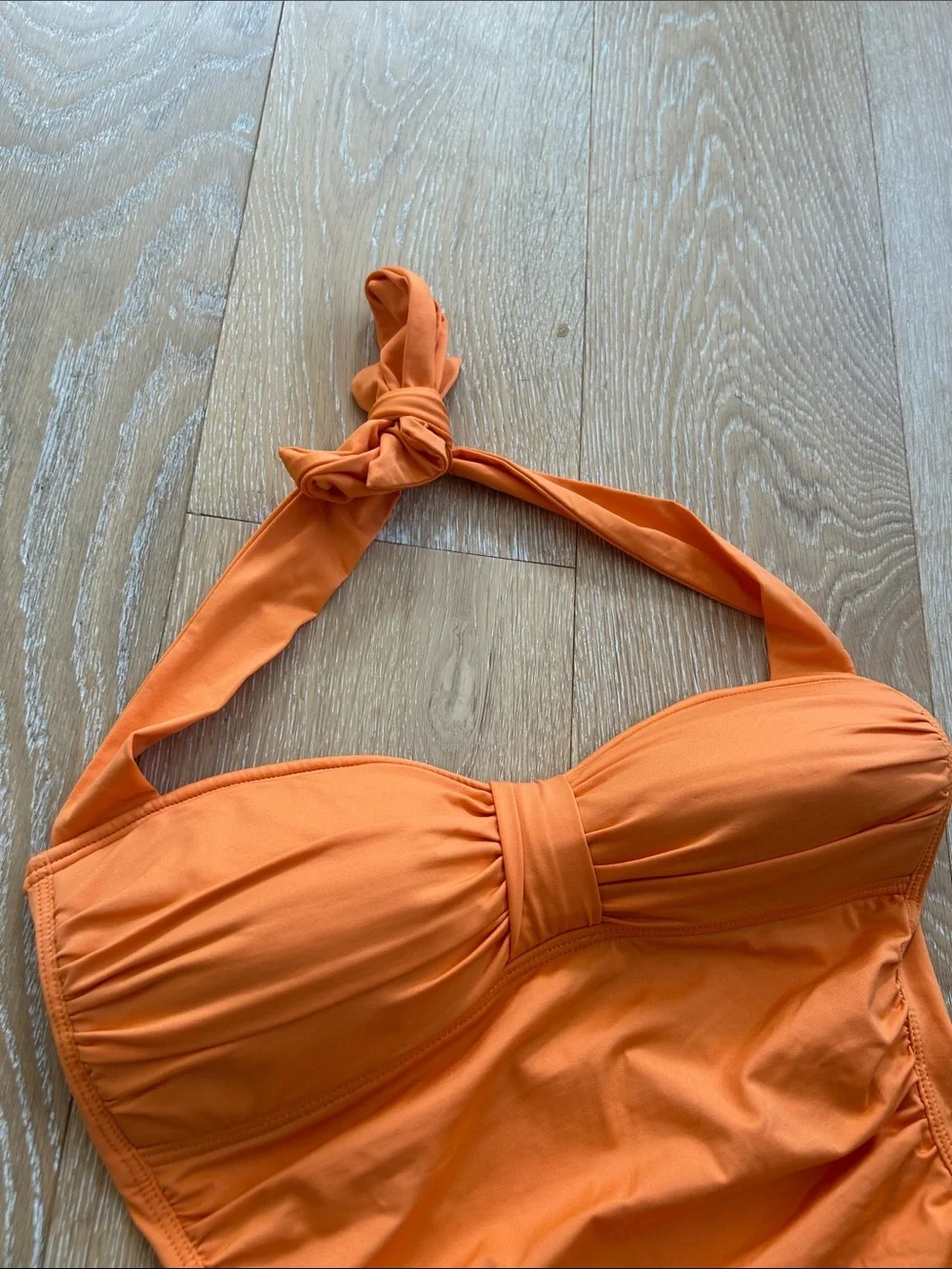 Tommy Bahama Orange Halter Tie Neck Swimsuit